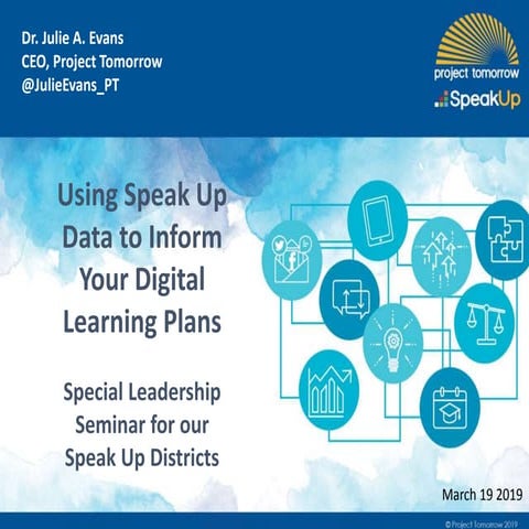 Using Speak Up Data to Inform Your Digital Learning Plans
