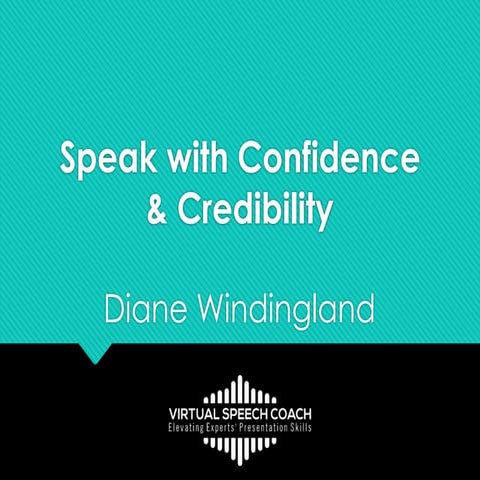 Speak with Confidence & Credibility (SHRM webinar)