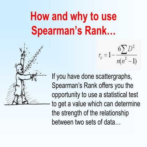 Spearman rank correlation coefficient | PPTX