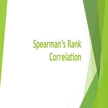 Spearmans rank-correlation