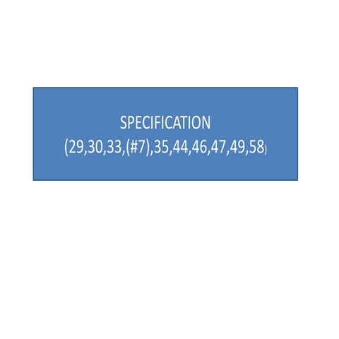 Specification