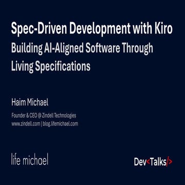 Spec-Driven Development with Kiro: Elevating Software Quality ...