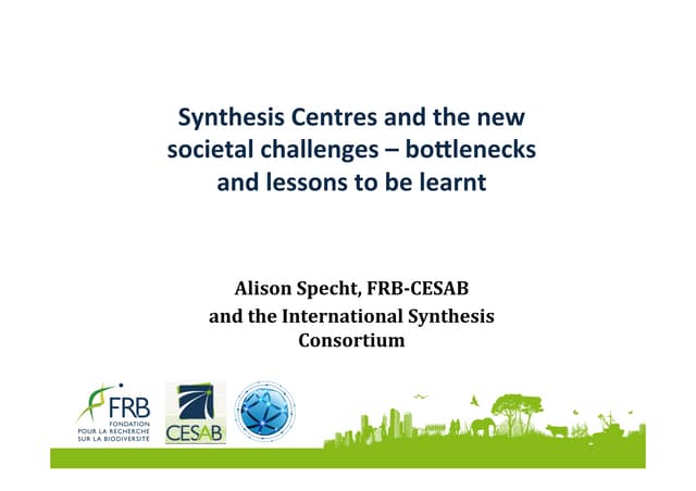 Specht talk AnaEE conference March 2016