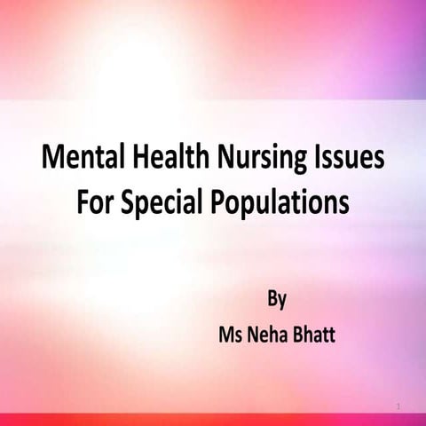 issues in mental health nursing 