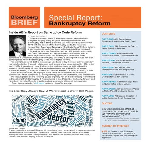 Special Report Bankruptcy Forum