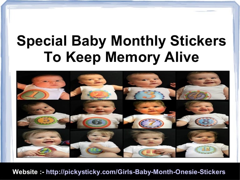 special baby month stickers