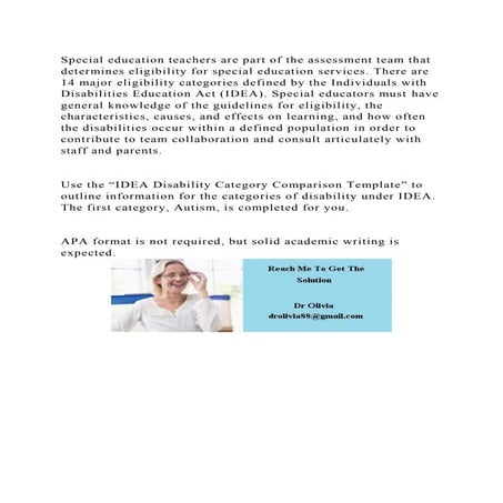 Special education teachers are part of the assessment team that dete.docx