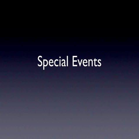 Special Events