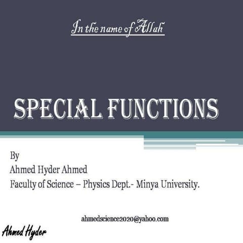 Special functions