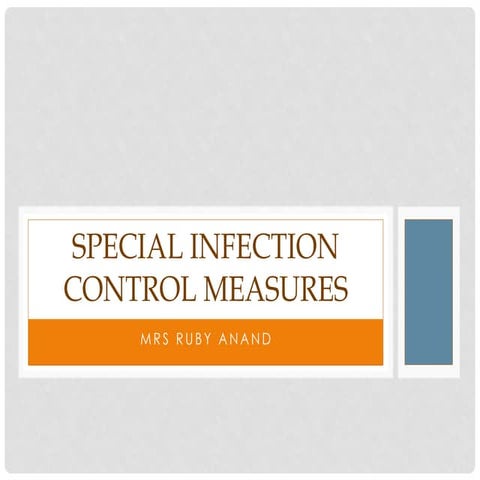special infection control measure  .pptx