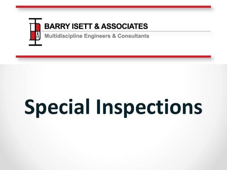 Special Inspections What You Need To Know