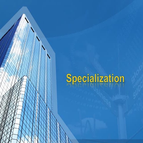 Specialization | PPT