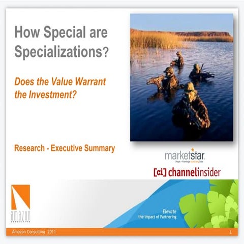 How Special are Specializations?