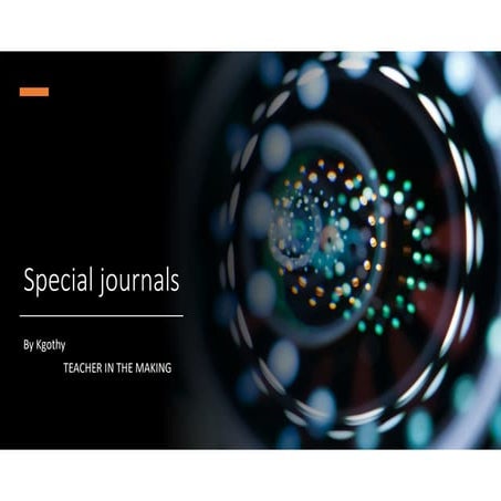 Special journals | PDF | Business | Business and Finance