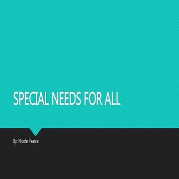 Special Needs For All