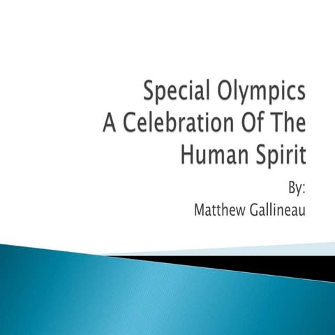 Special olympics final project