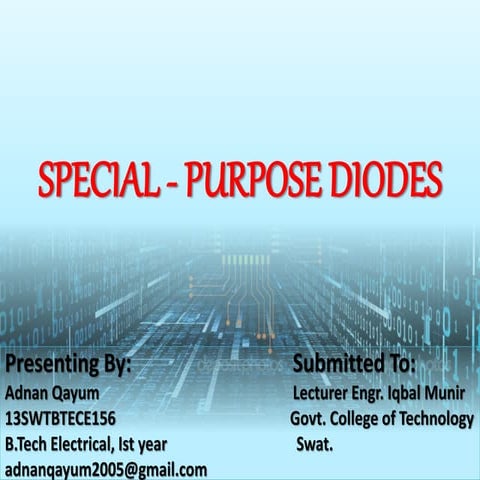Special purpose diodes