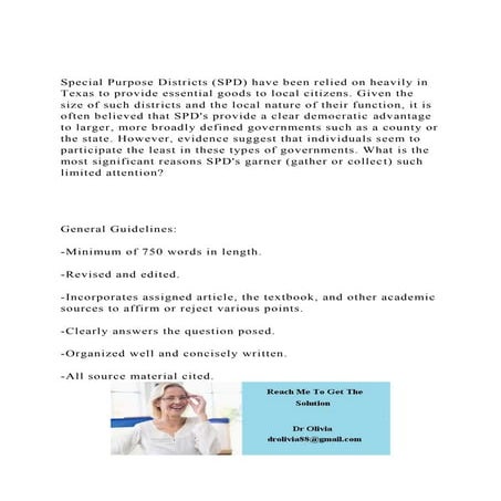 Special Purpose Districts (SPD) have been relied on heavily in T.docx