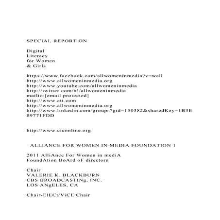 SPECIAL REPORT ONDigital Literacy for Women & Girls.docx