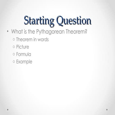 Special right triangle lesson | PPT