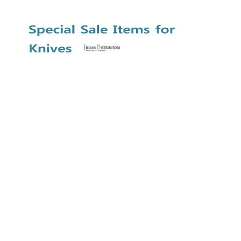 Special Sale Items for Knives