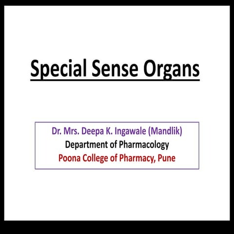 Special sense organs