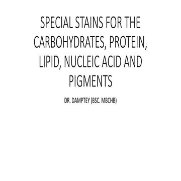 SPECIAL STAINS FOR THE CARBOHYDRATES, PROTEIN, (1).pptx