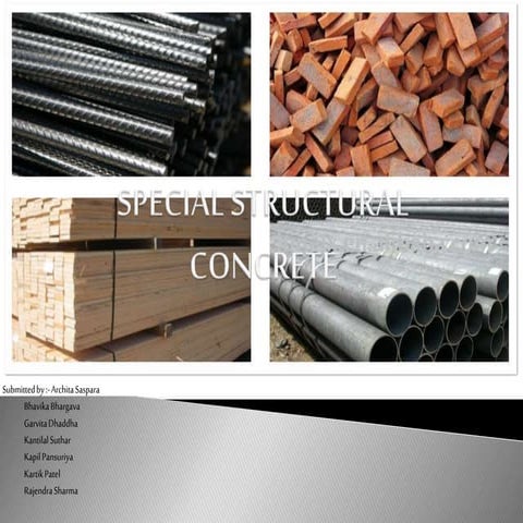 Special structural concrete
