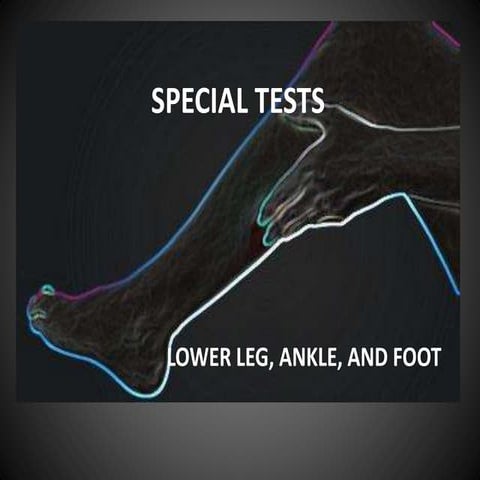 Special Tests for Lower Leg, Ankle, and Foot