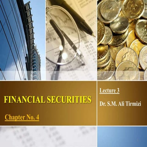 Dr. Syed Muhammad Ali Tirmizi - Special topics in finance   lec 3