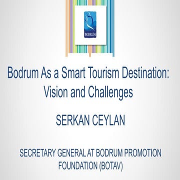 Special track-Smart tourism cities-Bodrum as a smart tourism destination