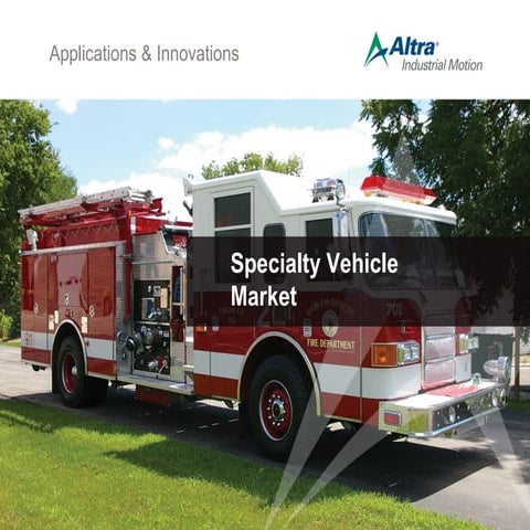 Specialty Vehicle Applications & Innovations | PPT