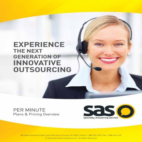 Specialty Answering Service Brochure