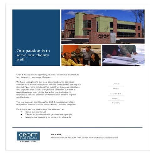 Specialty Information Sheets