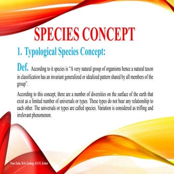 Species concept