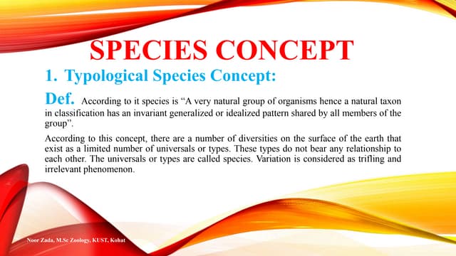 Species concept