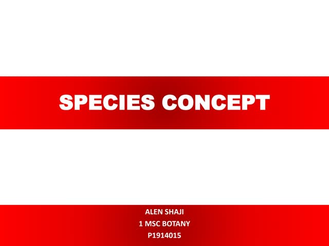 Species concept