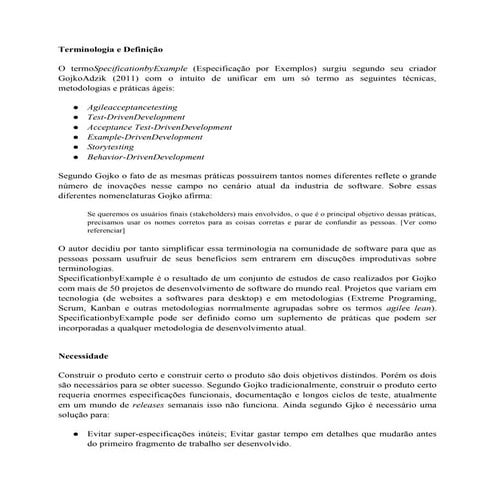 Specificationby example 