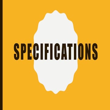 Specifications