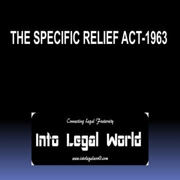 Specific relief act.ppt