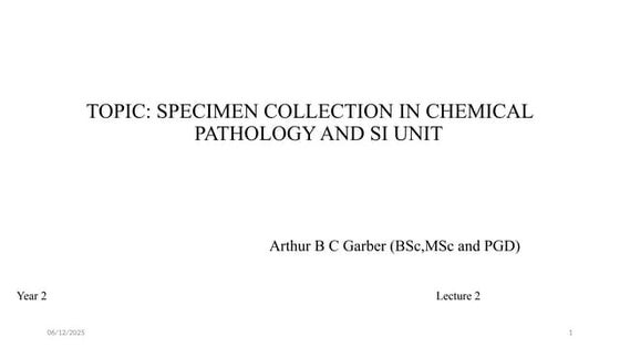 Chapter 4 Specimen collection, handling, and processing.ppt | Blood ...