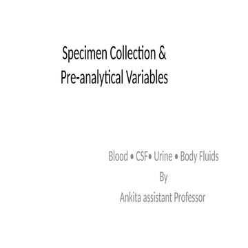 Specimen_Collection_Pre-analytical_Variables 1st year.pptx