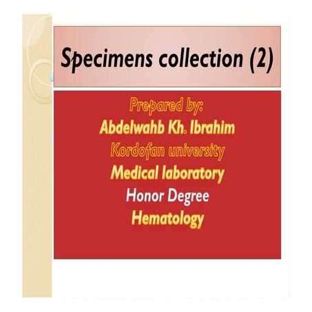 Specimens collection part 2 | PDF
