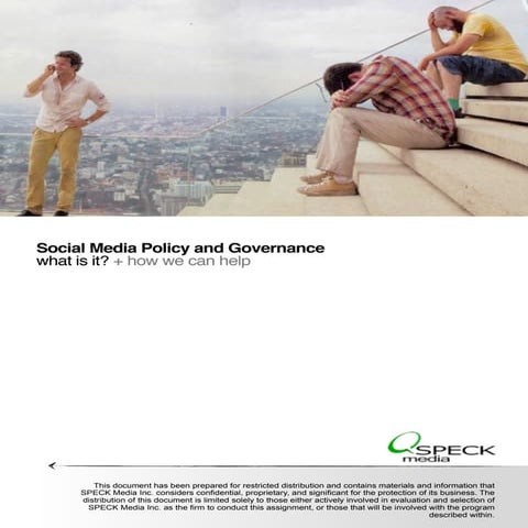 Speck media social media policy and governance model