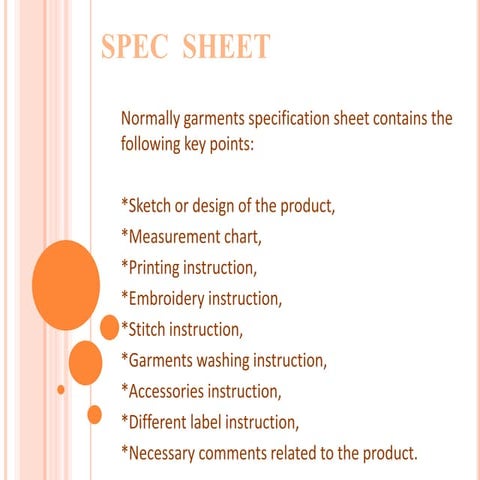 Spec sheet by pratik solanki