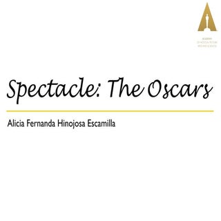 Spectacle: “The Oscars“