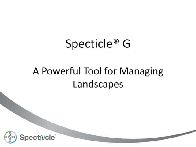 Specticle G Presentation