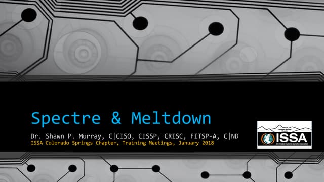 Spectre & Meltdown