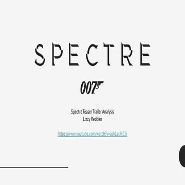 spectre opening sequence analysis | PPTX