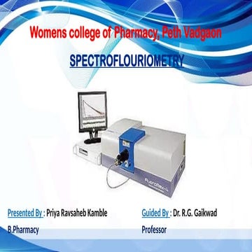 SPECTROFLOURIOMETRY , factors affecting fluorescence